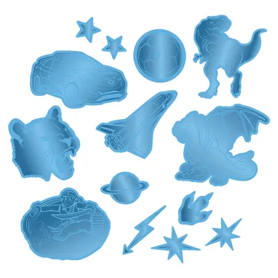Image de Step by Step autocollant accessoires pour cartables Reflective Sticker-Set Blue bleu