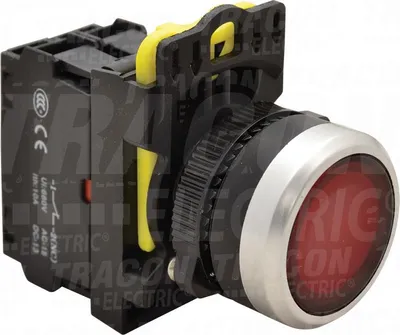 Produktbild von Taster mit Hintergrundbeleuchtung, rot 1xNC, 5A/230V IP65, LED