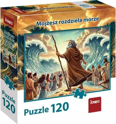 Produktbild von Puzzle 120 elementów. Mojżesz rozdziela morze