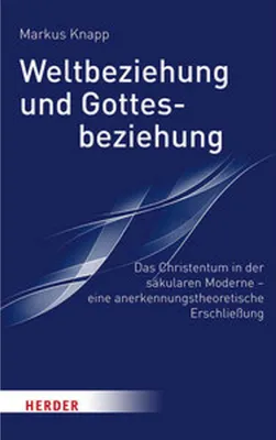 Obrázek produktu pro Weltbeziehung und Gottesbeziehung