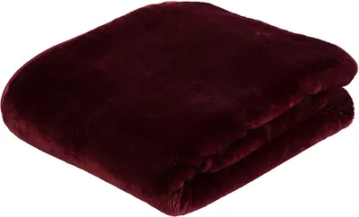 Produktbild von Premium Cashmere Kuscheldecke Tagesdecke Wohndecke 130 x 170 cm - Bordeaux