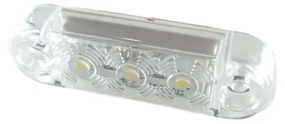 Produktbild von LED-Seitenmarkierungsleuchte FR0171B, weiß, 3 LEDs, 12–24 V, 63 mm