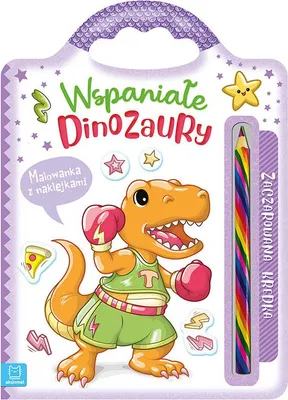 Produktbild von Wunderbare Dinosaurier. Malbuch mit Aufklebern