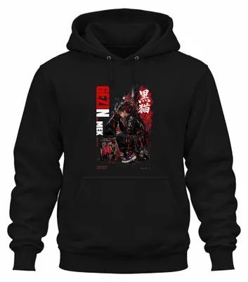 Imagen del producto de GEZI URBAN, sudadera con capucha estilo streetwear japonesa, diseño de chica anime, color , talla S