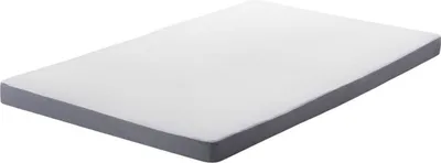 Zdjęcie produktu dla BELIANI Materac z pianki 90 x 200 cm średnia twardość zdejmowany pokrowiec