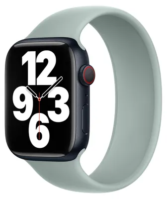 Productafbeelding van Apple Siliconen solobandje voor de Apple Watch | 44/45/46/49 mm - Maat 7 - Succulent