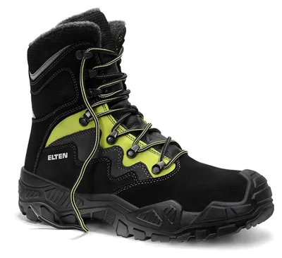 Produktbild von Sicherheitsschnürstiefel (Form C) MICK black-green High ESD S3S CI, Gr. 47