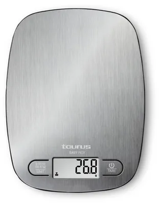 Digitale Küchenwaage, 5 kg, 1 g Genauigkeit, Edelstahl, Tara-Funktion