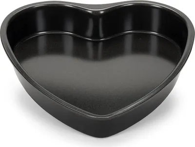 Produktbild von Backform in Herzform, 11 cm, aus schwarzem Stahl mit Antihaftbeschichtung