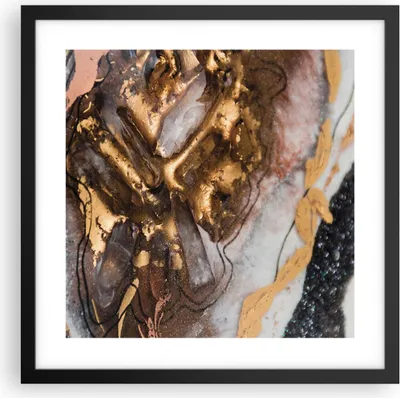 Produktbild von Gerahmtes Poster - Schwarzer Rahmen - Abstraktion Marmor Textur - 40x40 cm - Wand Bild - Wanddeko - Wandbilder - Kunstposter - Wandposter - Bilderrahmen - Bilder - Kunstdruck - P2BAC40x40-4549