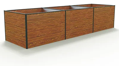 Zdjęcie produktu dla 99 x 351 x 77 cm Grzadka podwyzszona, optyka drewna
