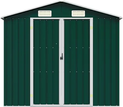 Produktbild von vidaXL Gerätehaus Grün 205x129x183 cm Verzinkter Stahl