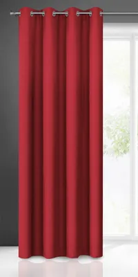 Vorhang mit 8 Ösen, 140x250 cm, rot, 1 Stück, Polyester