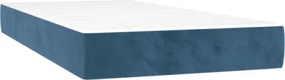 Produktbild von Taschenfederkernmatratze Dunkelblau 90x200x20 cm Samt