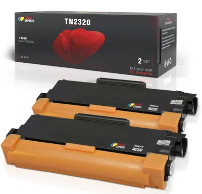 Tonerkartusche für Brother TN2320/TN2310, 2er-Pack, Schwarz
