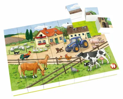 Produktbild von HUBELiNO Puzzle Leben auf dem Bauernhof 35 Teile