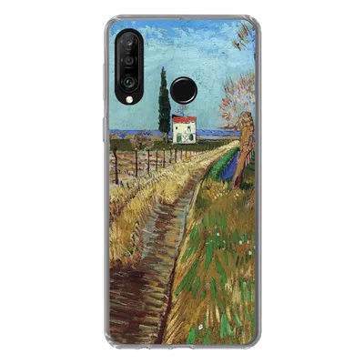 Produktbild von MuchoWow® Handyhülle Schutzhülle Hülle für Huawei P30 Lite Weg durch ein Weidenfeld - Vincent van Gogh Silikon Softcase Handy Hülle - Handyhülle