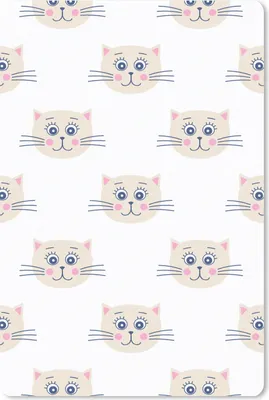 Produktbild von MuchoWow® Mauspad Mousepad Katzen - Mädchen - Pastell - Muster - Kinder 40x60 cm - Mousepads - Maus Mat - Pad - Mausunterlage - Schreibtisch Accesoire