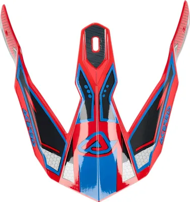 Image de Visière ACERBIS rouge/bleue pour casque LINEAR