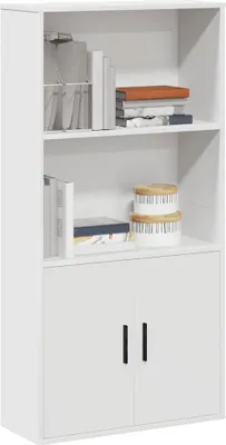 Productafbeelding van Maison Exclusive - Boekenkast, wit, 60x24x120 cm, van houtvezel