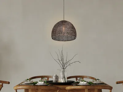 Produktbild von Vintage LED Pendelleuchte Esstischlampe & Küchenlampe hängend einflammig, Ø36cm