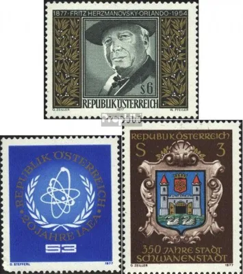 Produktbild von Briefmarken Österreich 1977 Mi 1547,1548,1552 (kompl.Ausg.) postfrisch Sondermarken