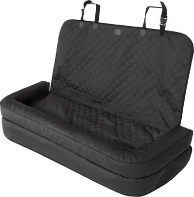 Image de Siège auto pour chien avec harnais - Siège pour chien - Siège auto pour chiens - avec harnais - en tissu - pour petits chiens