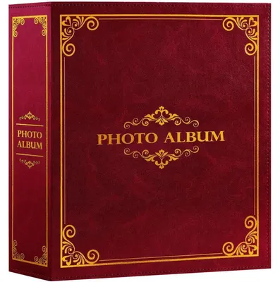 Zdjęcie produktu dla Album na zdjęcia 10x15 cm, 1000 zdjęć, okładka ze sztucznej skóry, kolor czerwony, 100 kartek