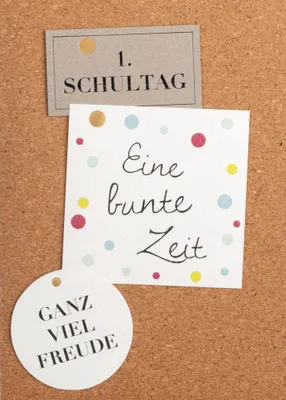 Zdjęcie produktu dla Räder Korkkarte 1.Schultag