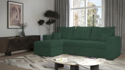 Produktbild von Schlafsofa mit Stauraum ZEPHYRA - grün