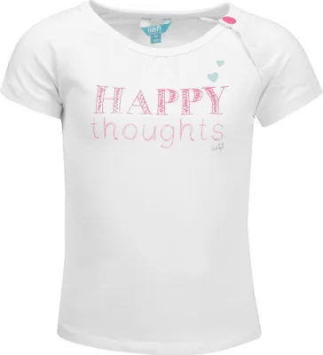 Immagine prodotto di Maglietta da bambina, bianca, Happy thoughts, Lief