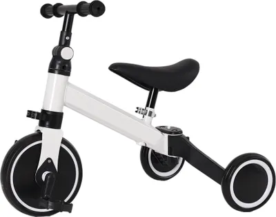Produktbild von 2 in 1 Kinder Laufrad Balance Fahrrad,Kinderlaufrad,Dreirad mit Pedal für Kinder von 1-3 Jahre Weiß