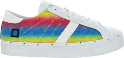 Obrázok produktu pre D.A.T.E. Talianske dámske kožené poltopánky HILL DOUBLE rainbow white 40