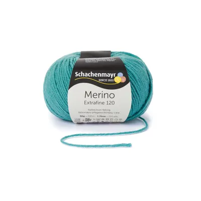 Immagine prodotto di Schachenmayr Merino Extrafine 120, gomitolo da 50 grammi, colore verde bottiglia, filato per uncinetto o maglia a mano