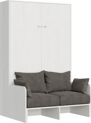 Produktbild von Französisches Schrankbett 140x190cm mit gepolstertem Sofa Sofà Kentaro