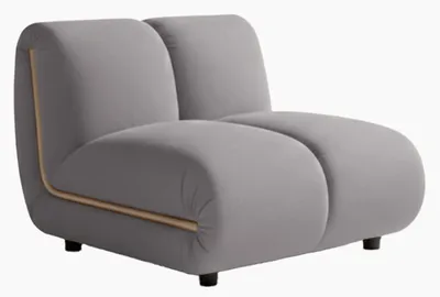 Produktbild von KAWOLA Sessel LAYLA Sitzelement Velvet taupe