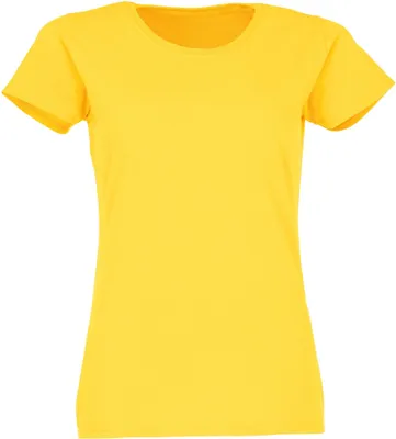 Produktbild von Fruit of the Loom Valueweight T Lady-Fit Farbe: gelb Größe: M