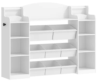 Productafbeelding van Boekenkast - Boekenrek - Opbergkast - Vakkenkast - Kinderboekenkast - 140x30x100 cm - Houten Constructie