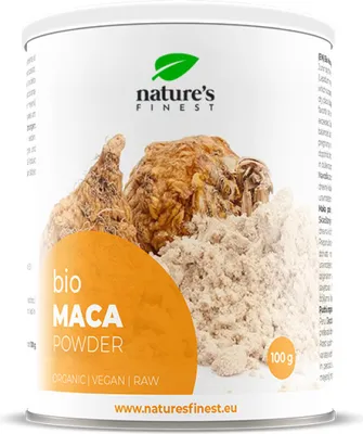 Produktbild von Nature’s Finest 100% Maca Pulver – Superfood aus Peru – natürliche Energiequelle für Vitalität & Ausdauer – 100 g