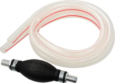 Produktbild von Handpumpe Umfüllpumpe Benzinpumpe Ölpumpe Förderpumpe 12mm mit Schläuchen 1m