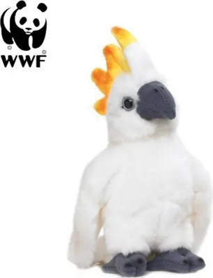 Produktbild von WWF Plüschtier Kakadu Papagei (mit Sound, 14cm) lebensecht Kuscheltier Stofftier