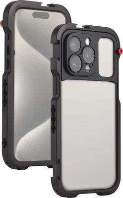 Produktbild von Tragbarer Telefonkaefig, Handy-Video-Rig, Handheld-Smartphone-Stabilisator mit 3 Ersatz-Kaltschuhhalterungen fuer die Videoaufzeichnung des iPhone 15 Pro Max