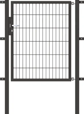 Produktbild von Alberts Einzeltor Flexo mit Zubehör, zum Einbetonieren, anthrazit, Breite 100 cm, Höhe 120 cm