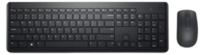 Obrázok produktu pre DELL KM3322W, Plná veľkosť (100 %), Bezdrôtový, RF Wireless, QWERTY, Čierna, Obsahuje myš
