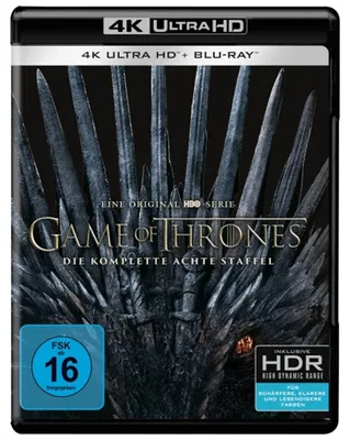 Produktbild von PLAION Game of Thrones: Die komplette 8. Staffel (4K UHD), Film, Blu-ray, Deutsch, Englisch, Portugiesisch, Tschechisch, Polnisch, Aktion, Deutsch, Dänisch, Finnisch, Griechisch, Emilia Clarke; Iain Glen; John Bradley; Kid Harrington; Lena Headey; Maisie Williams; Nikolaj...