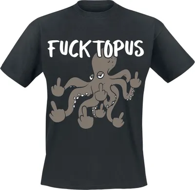 Produktbild von Tierisch T-Shirt Herren Fucktopus schwarz 3XL