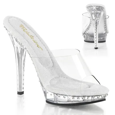 Produktbild von LIP-101LS Damen Slipper von Fabulicious, Transparent EU 36, US 6