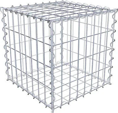 Immagine prodotto di Gabbione 40 cm x 40 cm x 40 cm x 40 cm (L x H x P), maglia 5 cm x 10 cm, spirale