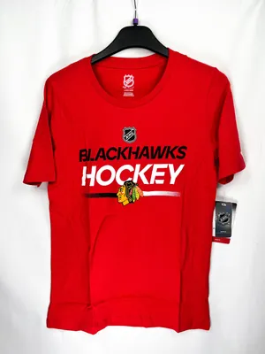 Immagine prodotto di Bambini Chicago Blackhawks NHL Apro Wordmark Ss Ctn Tee Taglia: Bambini L (13 - 14 anni)