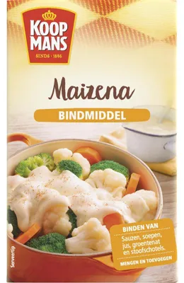 Produktbild von Koopmans Maizena Maisstärke 250g – Glutenfrei, fein gemahlen, vielseitig zum Kochen & Backen